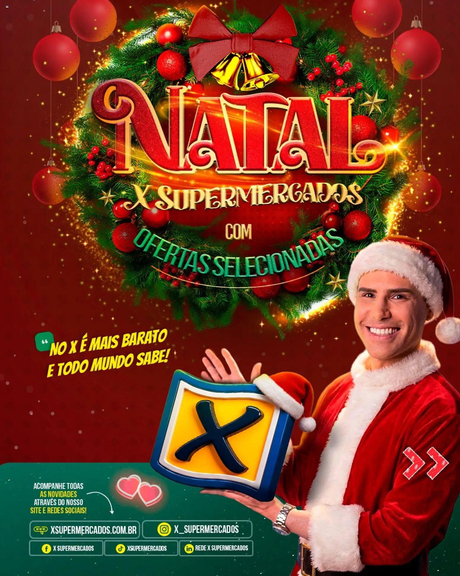 Pré-Visualização do folheto "Ofertas da semana" da loja X Supermercados válido a partir de 15/12/2025