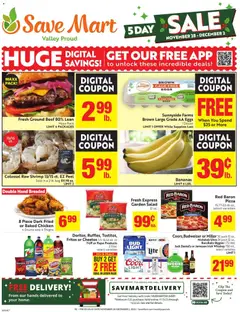 Ad Preview of Save Mart Weekly Ad from 11/28/2025 | Page: 1