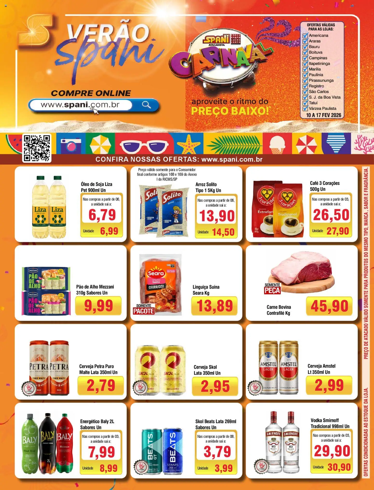 Pré-Visualização do folheto "Ofertas da semana" da loja Spani Atacadista válido a partir de 10/02/2026