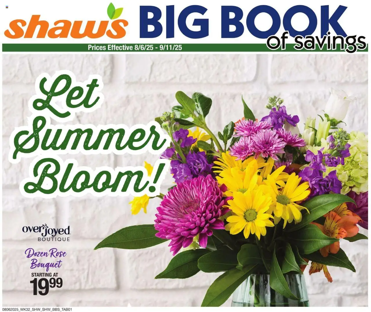 Shaw's Big Book of Savings from 08/06/2025 - Flyer - Page number 1