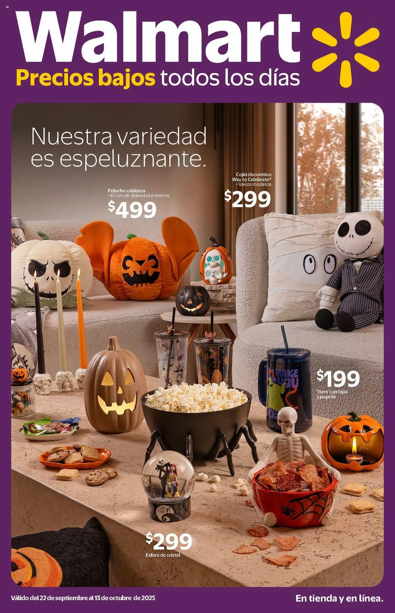 Folleto Halloween Walmart y sus promociones válidas desde el 22/09/2025 - Número de página 1