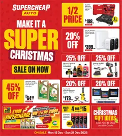 Preview of catalogue Catalogue from shop Supercheap Auto valid 15 Dec 2025