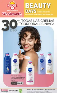 Vista previa las ofertas de la tienda Del Sol y Woolworth - Catálogo - La Fiesta de la Belleza desde el 18/09/2025 