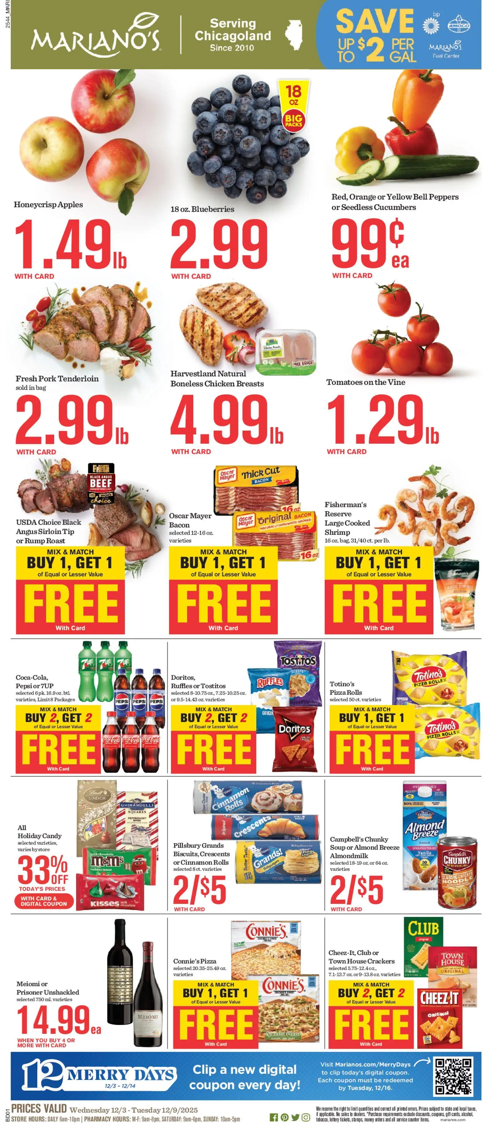 Ad Preview of Mariano's Weekly Ad from 12/03/2025