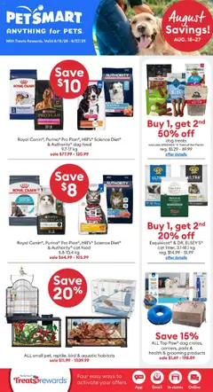 Preview of leaflet Weekly flyer / circulaire from shop Petsmart is valid from Aug 18, 2025