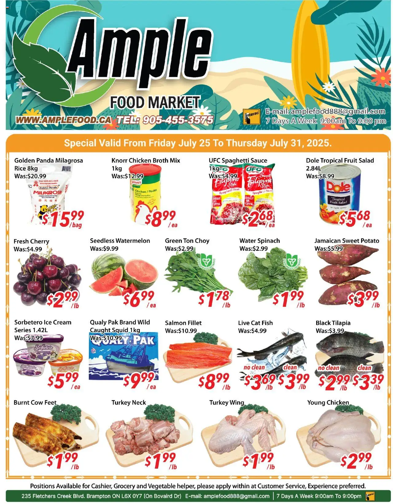 Ample Food Market flyer valid from Jul 25, 2025 - page number 1