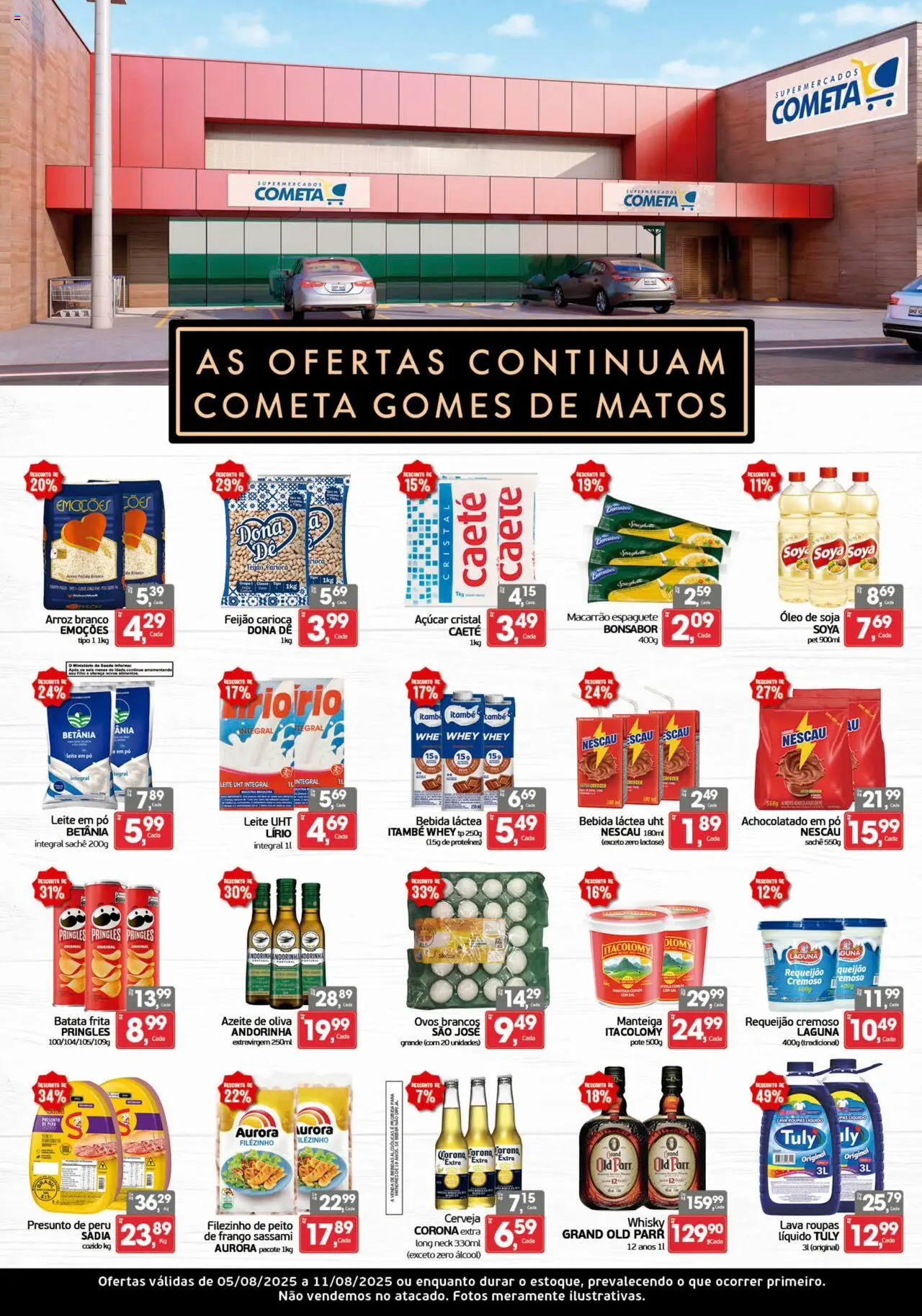 Cometa Supermercados folheto "Ofertas Continuam Cometa Gomes De Matos" válido a partir de 05/08/2025 - número de página 1