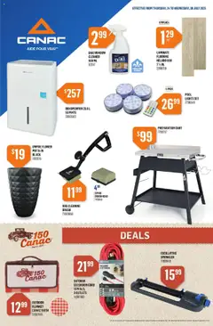 Preview of leaflet Weekly Flyer from shop Canac is valid from Jul 24, 2025