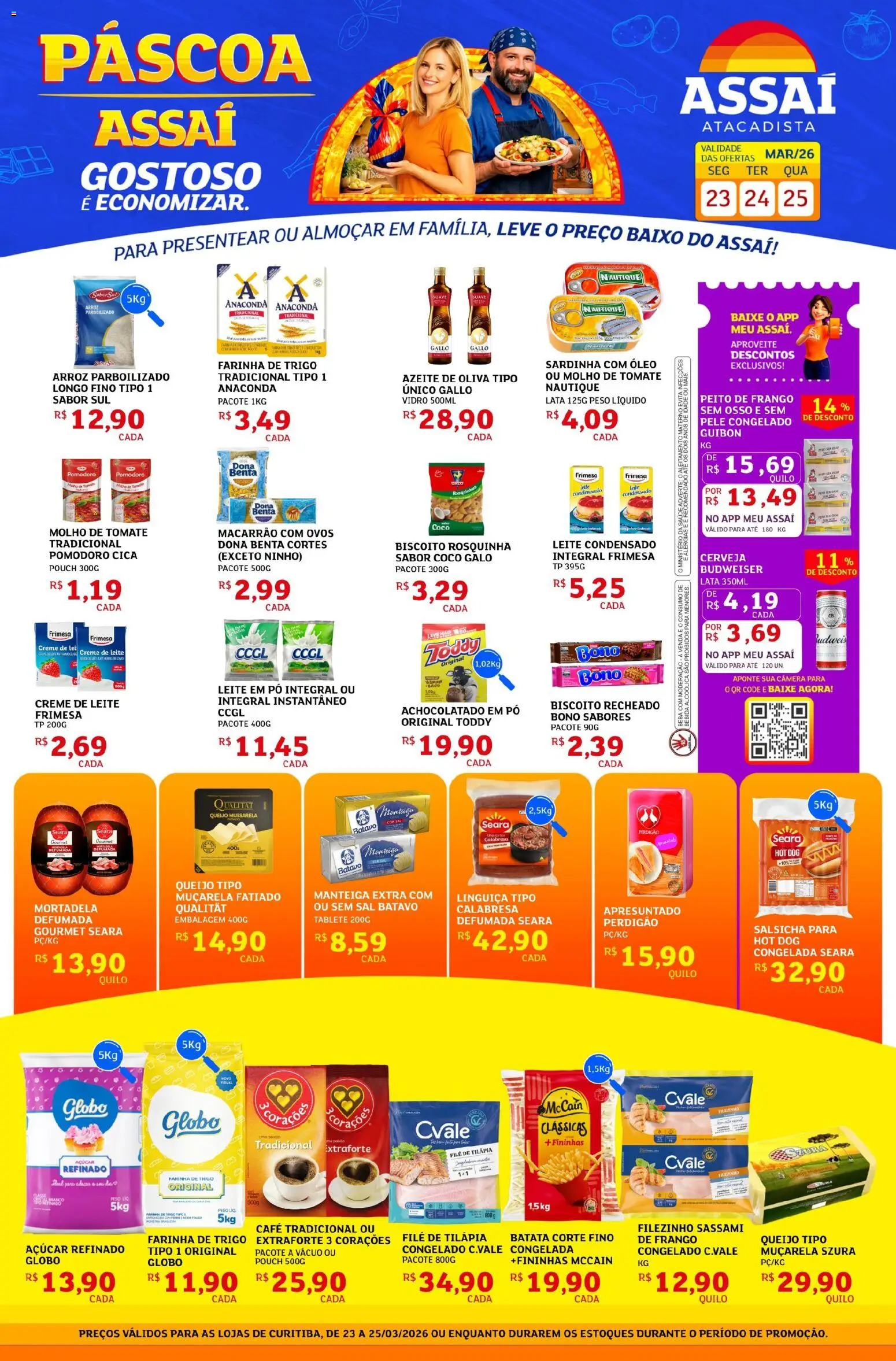 Pré-Visualização do folheto "Assaí Atacadista ofertas - PR" da loja Assaí Atacadista válido a partir de 23/03/2026