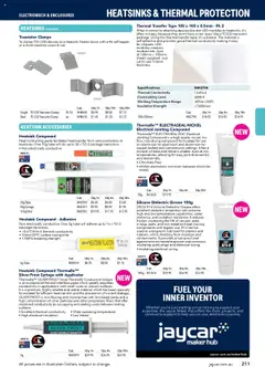 Preview of catalogue Engineering & Scientific Catalogue 2025/2026 from shop Jaycar valid 09/07/2025 | Page: 211