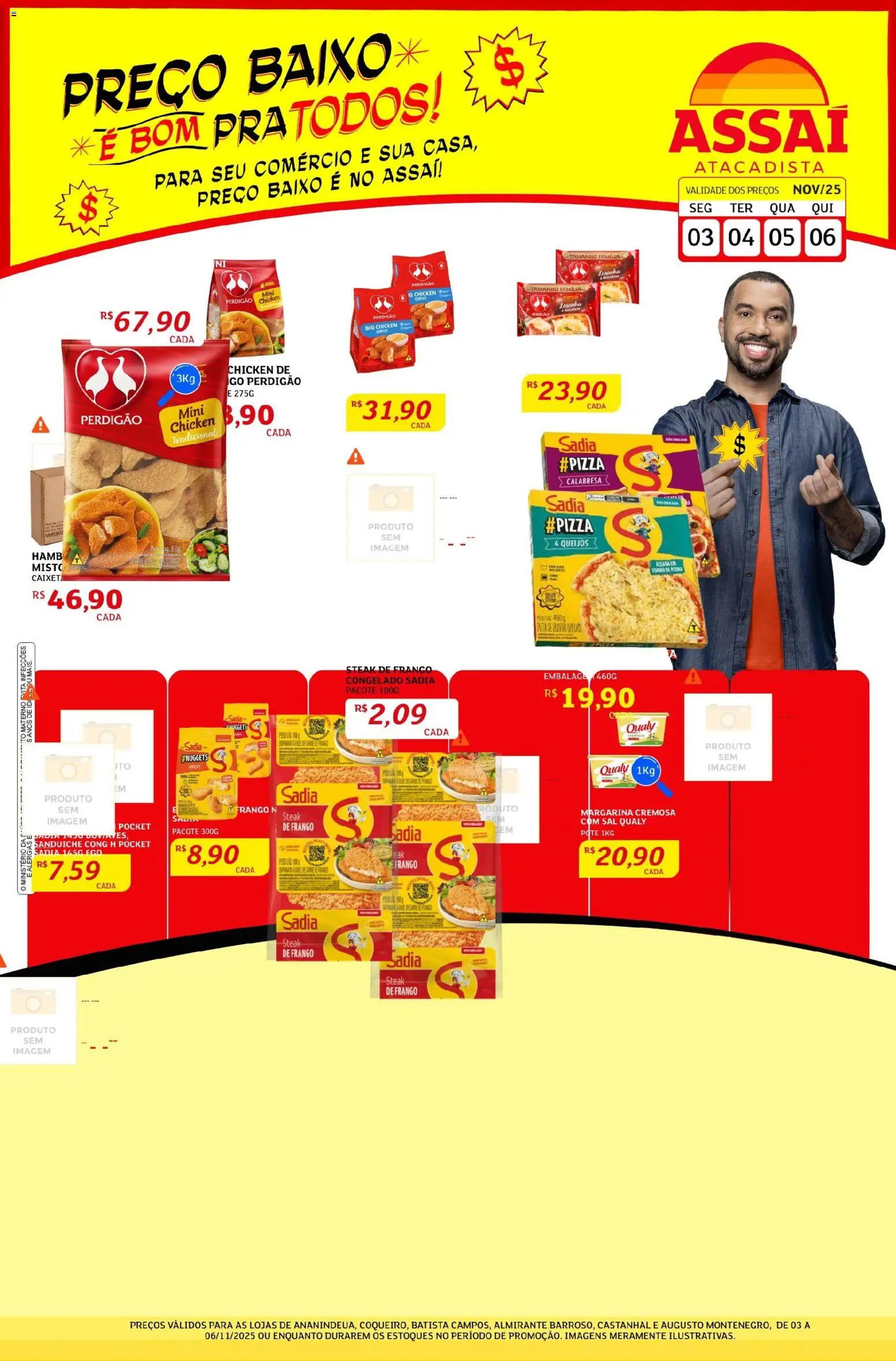 Pré-Visualização do folheto "Encarte - PA" da loja Assaí Atacadista válido a partir de 18/12/2025 - Sal, Frango, Sanduíche, Baixo, Margarina, Steak