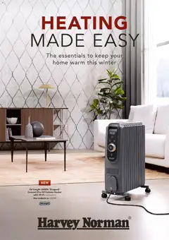 Preview of catalogue Harvey Norman catalogue Heating Made Easy from shop Harvey Norman valid 21/04/2026