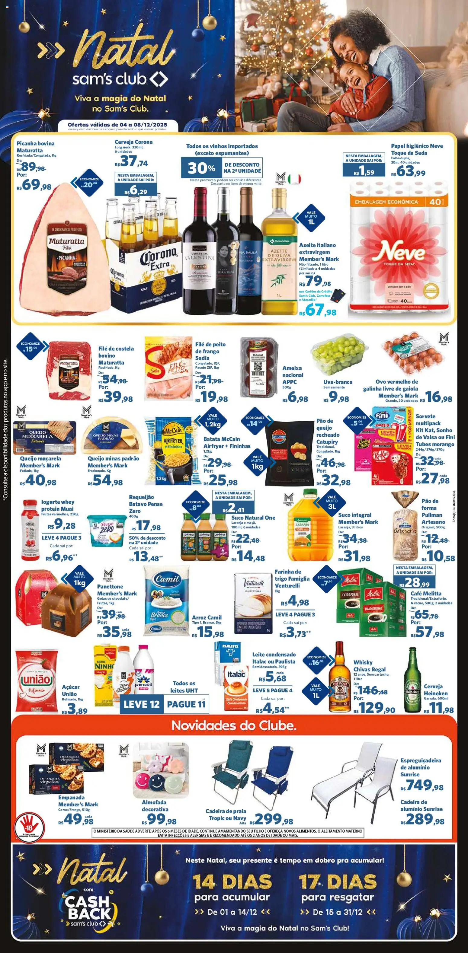 Pré-Visualização do folheto "Ofertas da semana" da loja Sam's Club válido a partir de 04/12/2025
