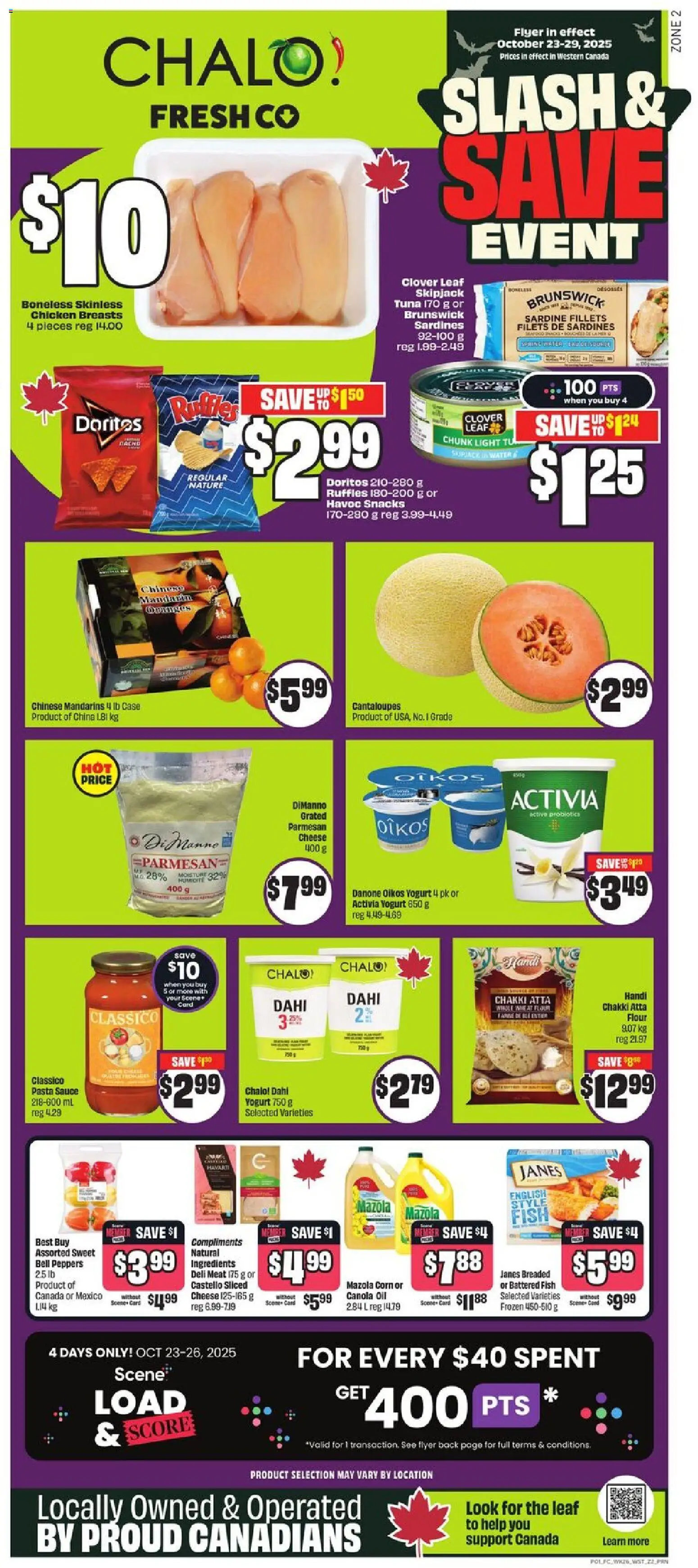 FreshCo flyer valid from Oct 23, 2025 - page number 1