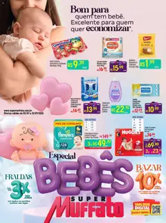 Pré-Visualização do folheto "Ofertas Especial Bebês" da loja Super Muffato válido a partir de 02/07/2025