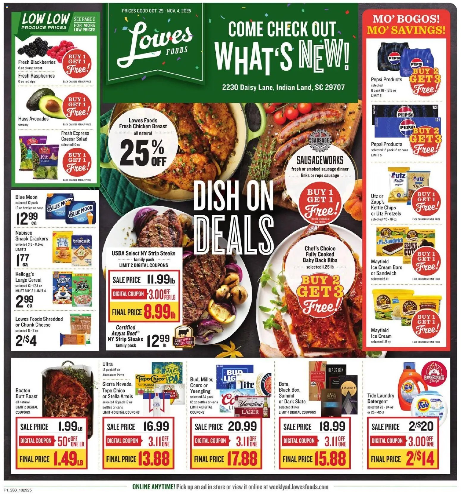 Ad Preview of Lowes Foods Weekly Ad from 10/29/2025