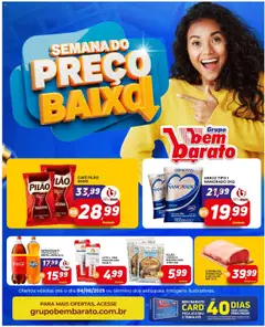 Pré-Visualização do folheto "Ofertas da semana" da loja Supermercado Bem Barato válido a partir de 29/07/2025