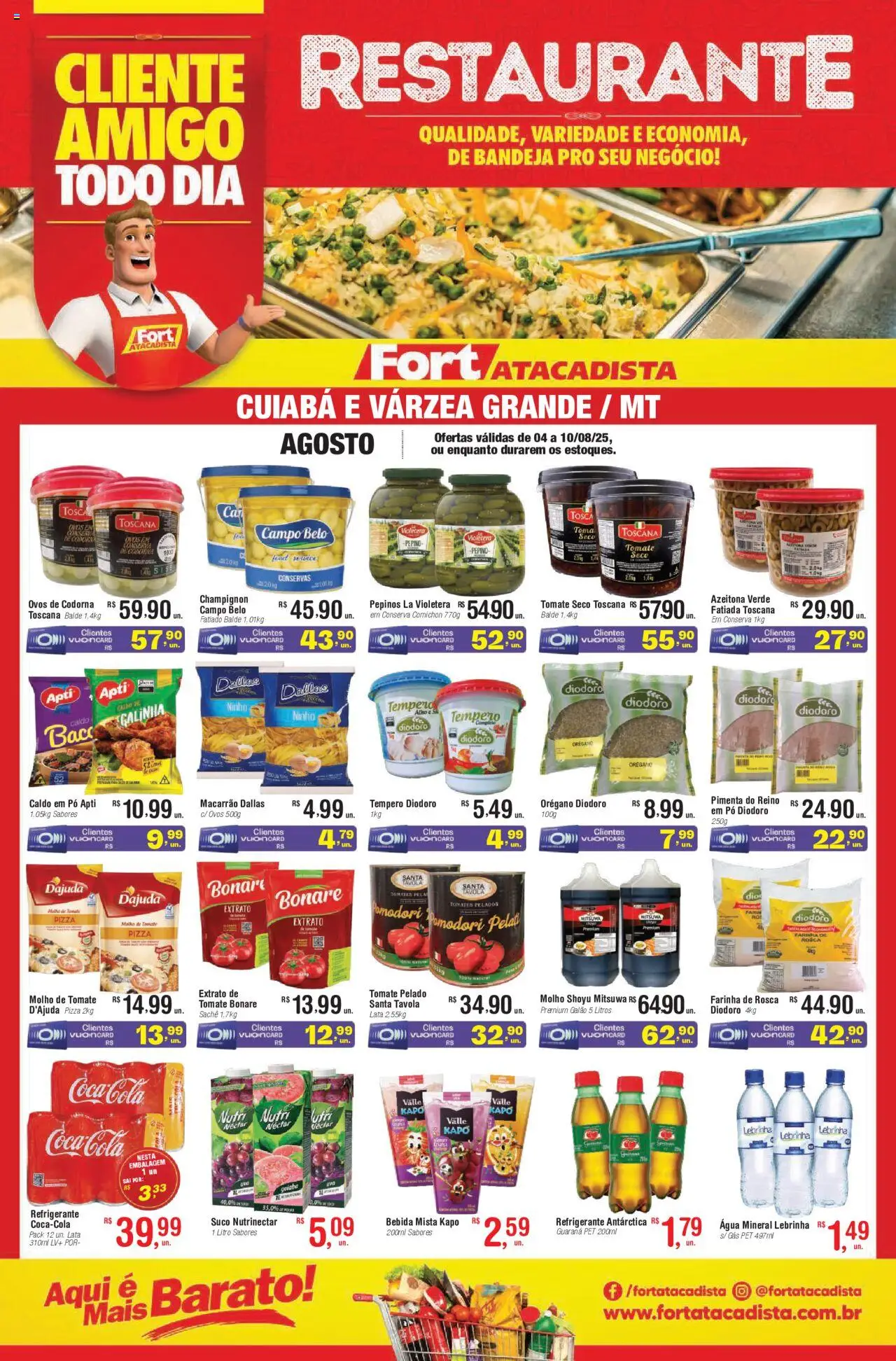 Fort Atacadista folheto "Ofertas Food Service" válido a partir de 04/08/2025 - número de página 1