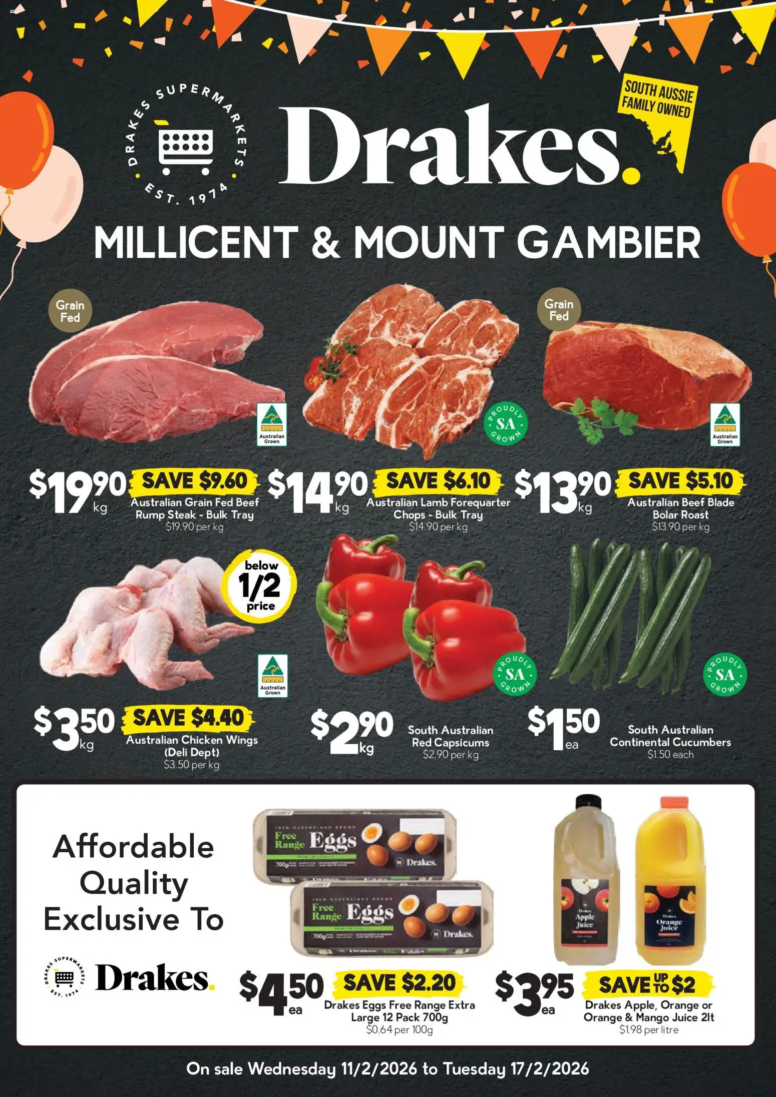 Preview of catalogue Millicent & Mount Gambier from shop Drakes valid 11/02/2026