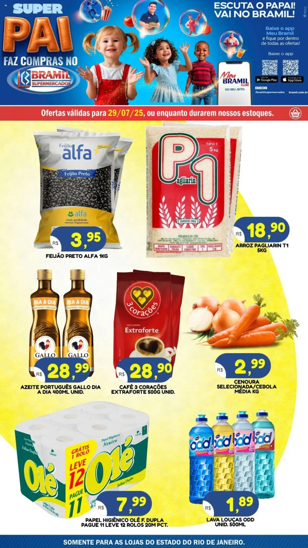 Bramil Supermercados folheto "Ofertas do Dia" válido a partir de 29/07/2025 - número de página 1