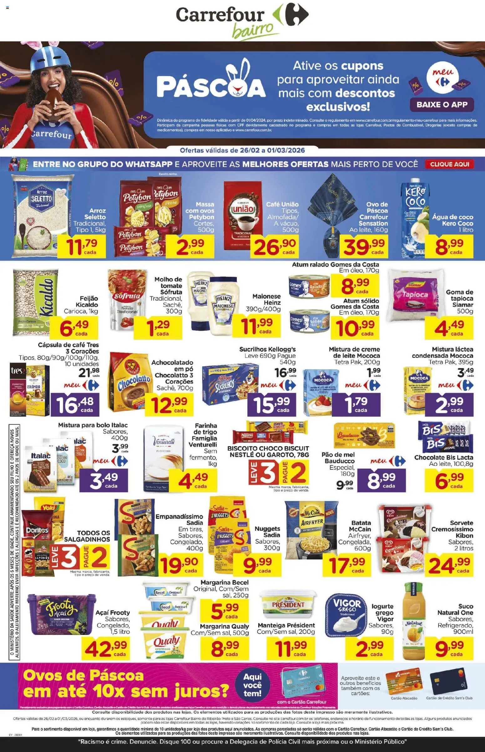 Pré-Visualização do folheto "Ofertas da semana" da loja Carrefour Bairro válido a partir de 26/02/2026