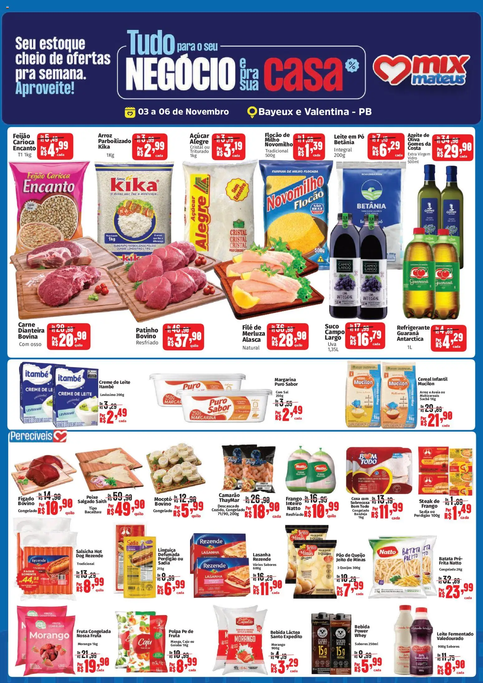 Pré-Visualização do folheto "Ofertas da semana" da loja Mateus válido a partir de 03/11/2025