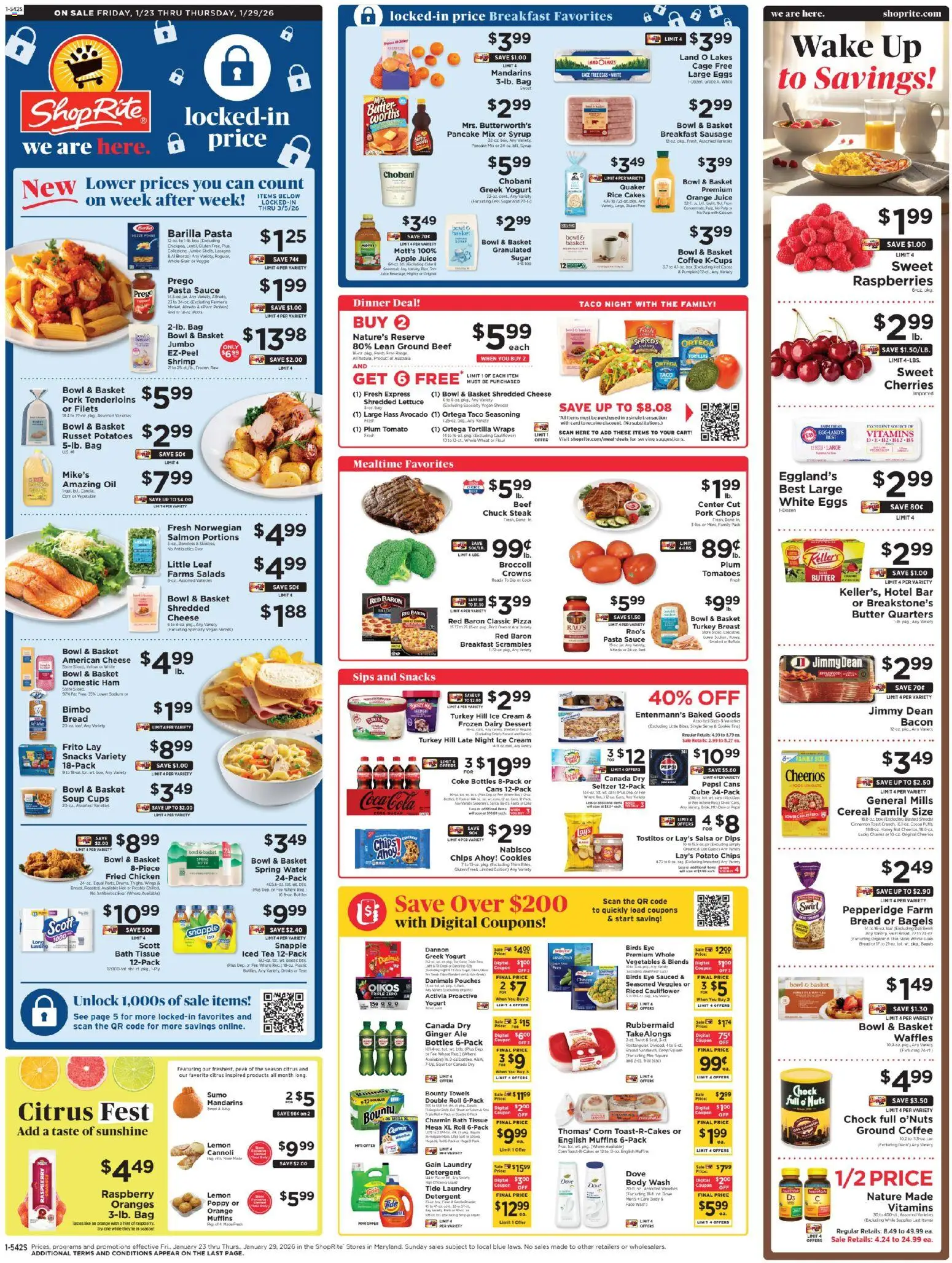 Ad Preview of ShopRite Weekly Ad from 01/22/2026