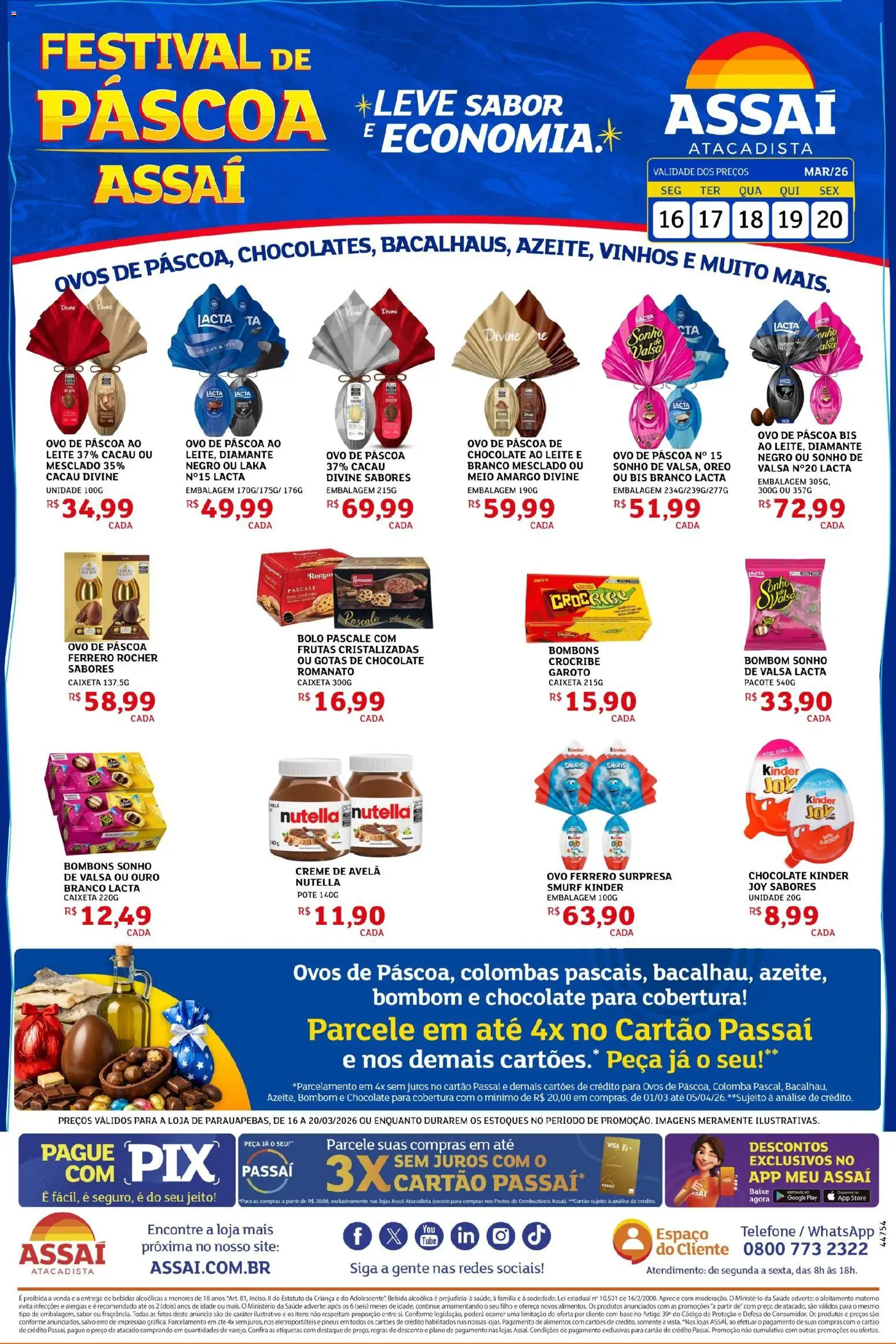 Pré-Visualização do folheto "Assaí Atacadista ofertas - PA" da loja Assaí Atacadista válido a partir de 16/03/2026