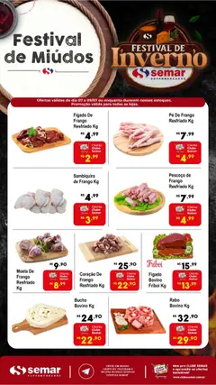 Pré-Visualização do folheto "Ofertas Festival de Miúdos" da loja Semar Supermercado válido a partir de 07/07/2025