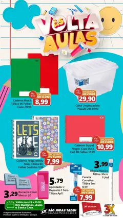 Pré-Visualização do folheto "Ofertas Voltas às Aulas" da loja São Judas Tadeu válido a partir de 29/01/2026