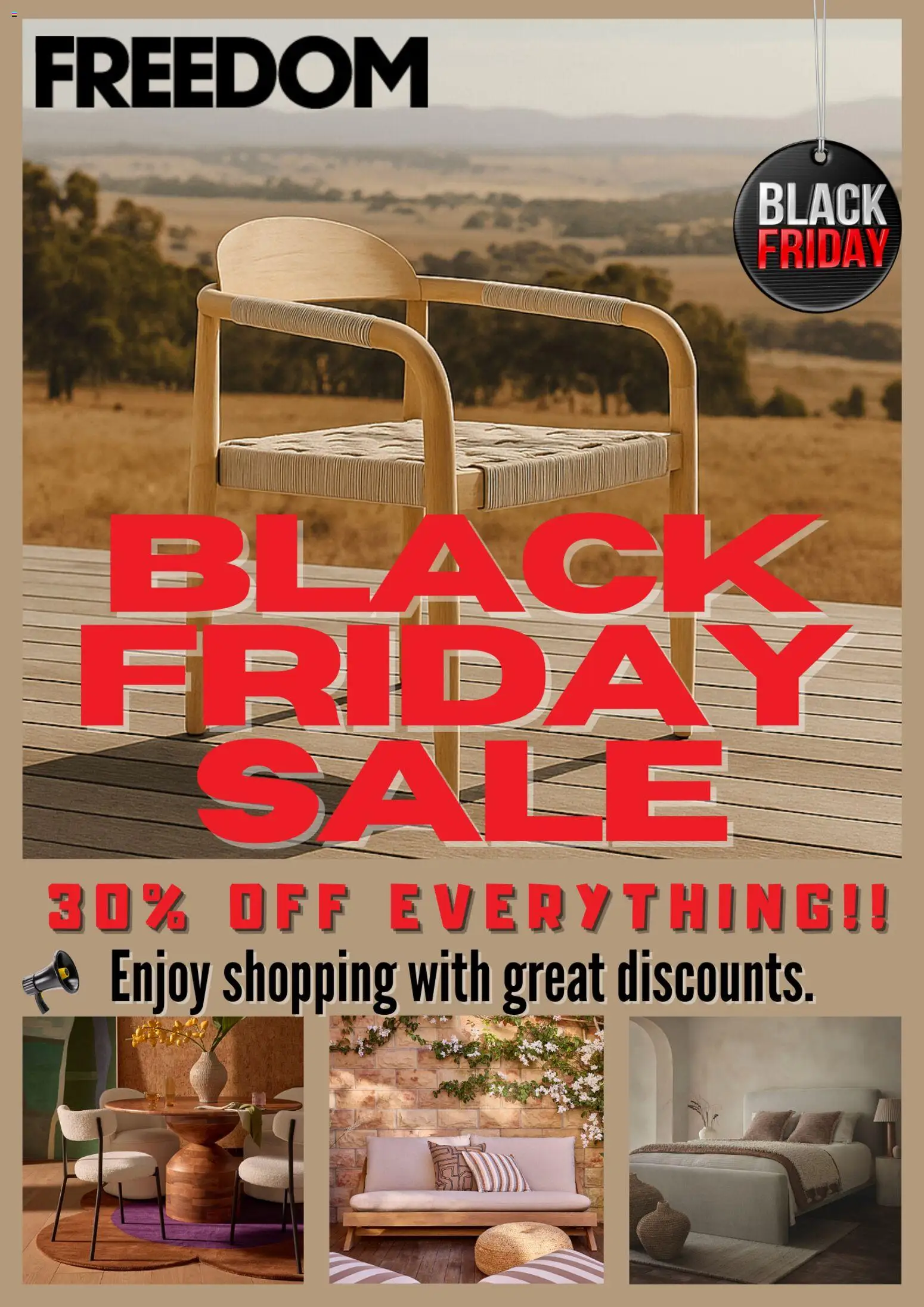 Preview of catalogue Black Friday from shop Freedom Furniture valid 26 Nov 2025