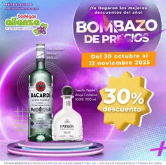 Vista previa las ofertas de la tienda Bodegas Alianza - Catálogo Bombazo de Precios desde el 30/10/2025 