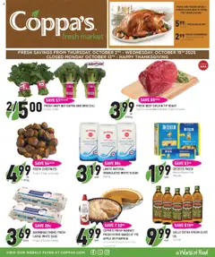 Preview of leaflet Weekly flyer / circulaire from shop Coppas Fresh Market is valid from Oct 02, 2025