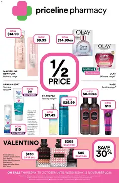Preview of catalogue Catalogue from shop Priceline Pharmacy valid 30/10/2025