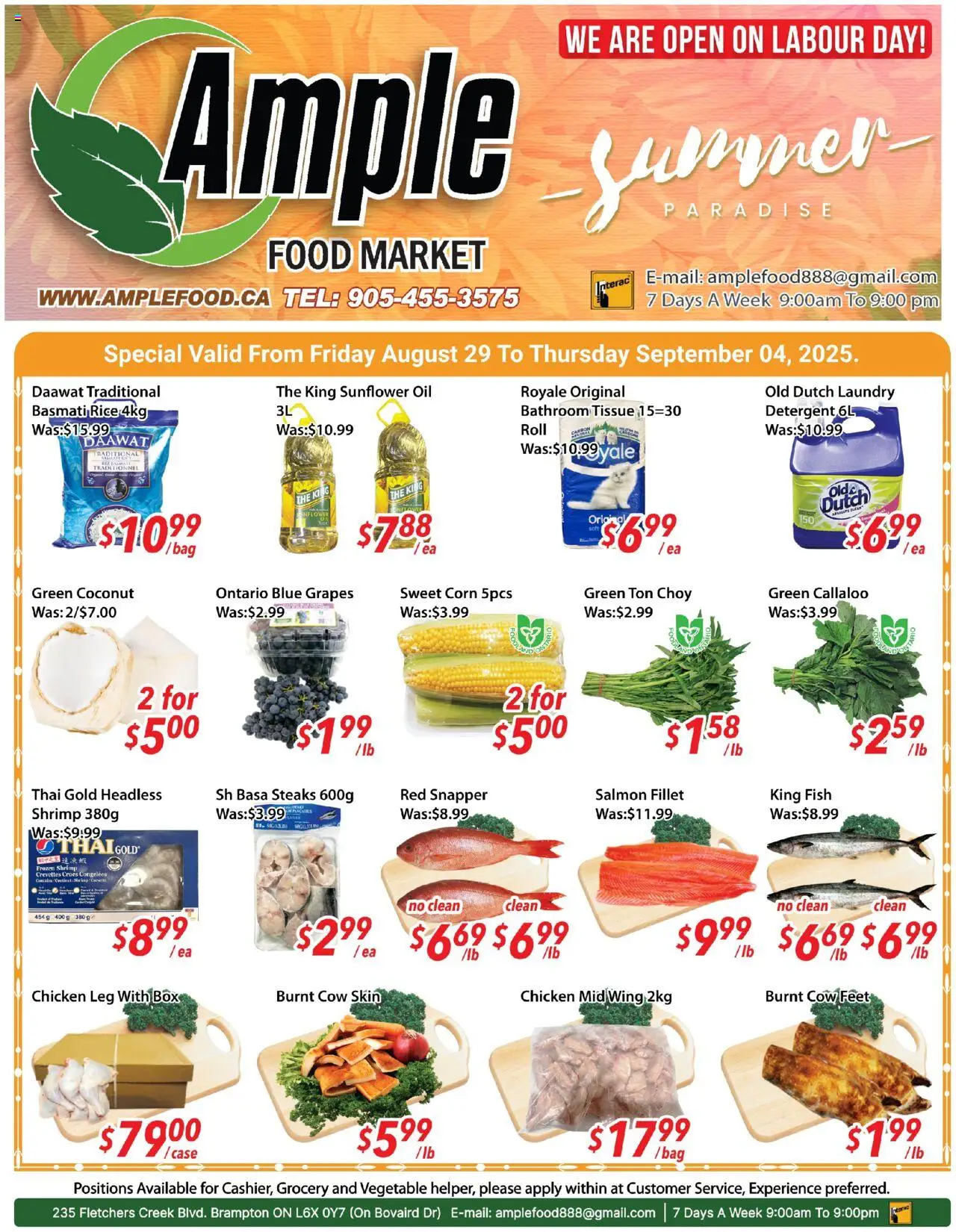 Ample Food Market flyer valid from Aug 29, 2025 - page number 1