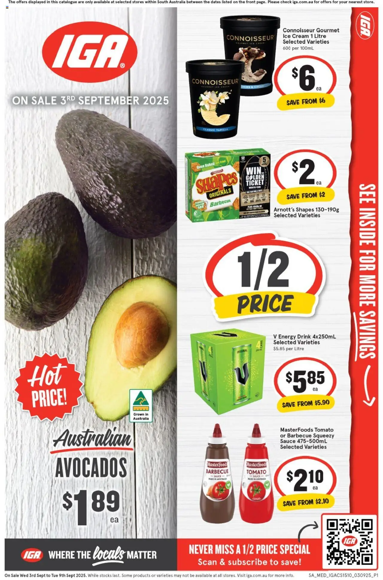 IGA catalogue valid from 03/09/2025 - page 1