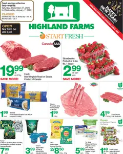 Preview of leaflet Weekly flyer / circulaire from shop Highland Farms is valid from Dec 27, 2025