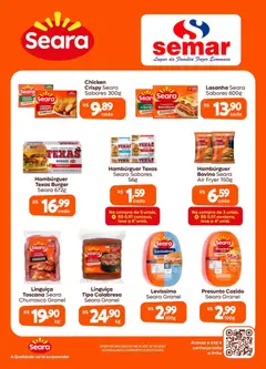 Pré-Visualização do folheto "Ofertas Seara" da loja Semar Supermercado válido a partir de 08/12/2025