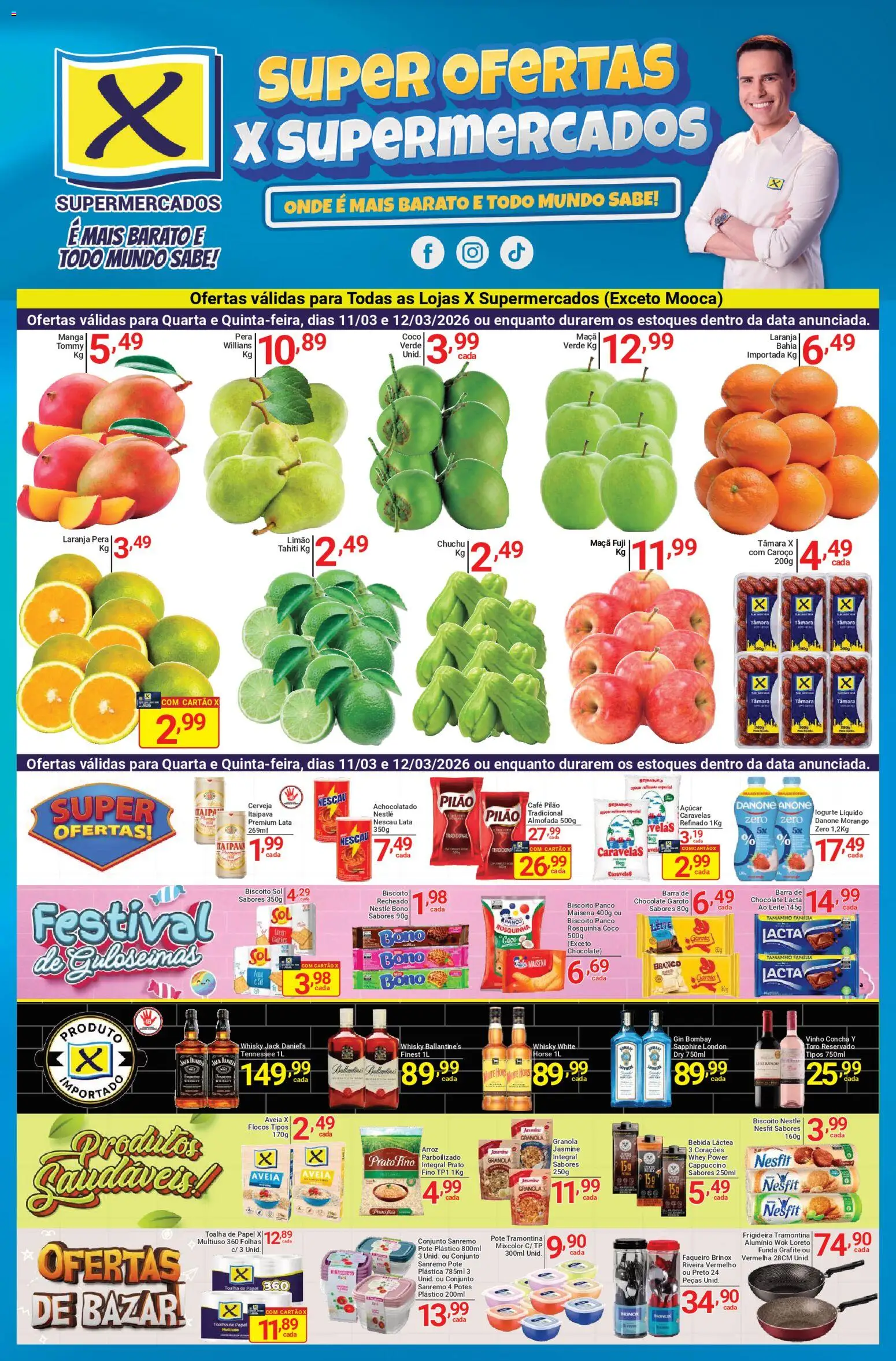 Pré-Visualização do folheto "X Supermercados - Ofertas da semana" da loja X Supermercados válido a partir de 11/03/2026