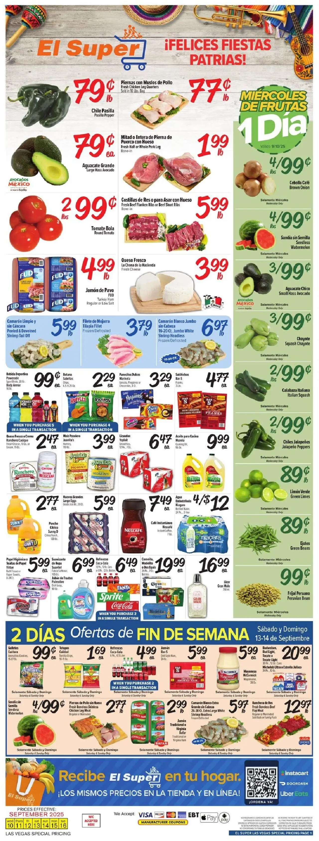 El Super Weekly Ad - NV from 09/10/2025 - Flyer - Page number 1