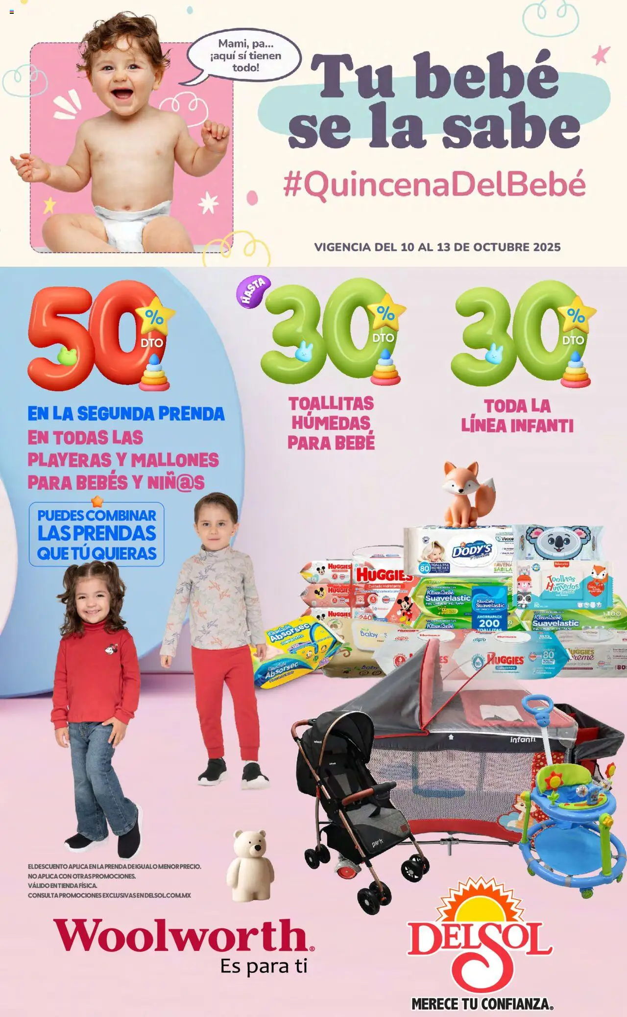 Catálogo - Quincena del Bebé Accesorios Del Sol y Woolworth y sus promociones válidas desde el 10/10/2025 - Número de página 1