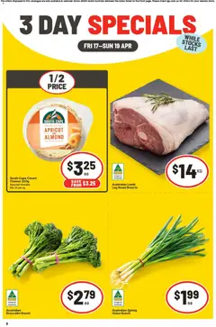 Preview of catalogue IGA 3 Day Specials SA from shop IGA valid 17/04/2026