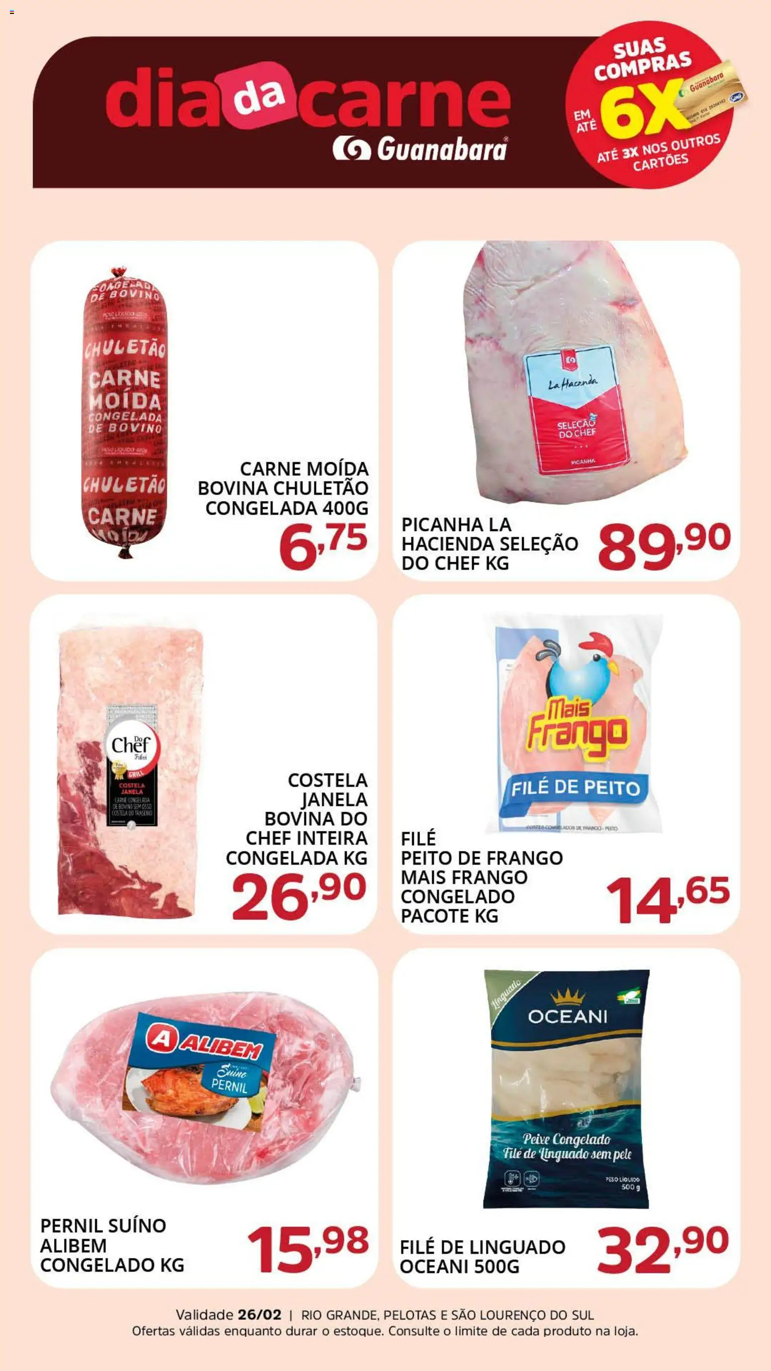 Pré-Visualização do folheto "Ofertas da semana" da loja Supermercado Guanabara válido a partir de 26/02/2026