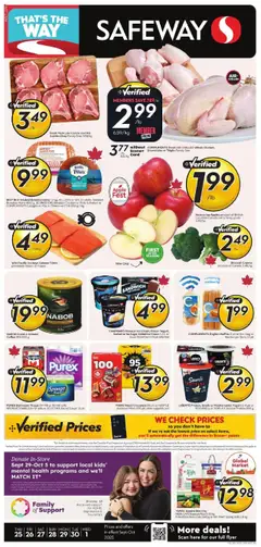 Preview of leaflet Weekly flyer / circulaire from shop Safeway is valid from Sep 25, 2025