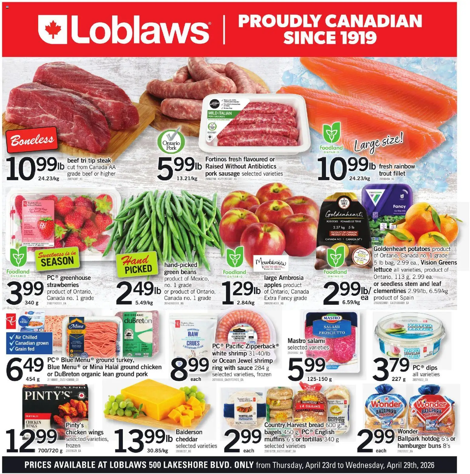 Preview of leaflet Loblaws flyer - ON from shop Loblaws is valid from Apr 23, 2026