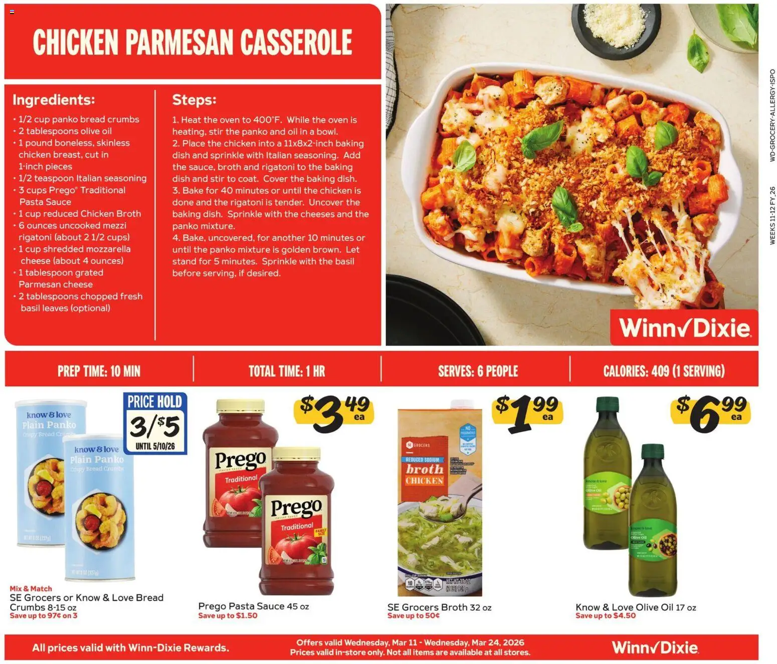 Ad Preview of Winn Dixie Winn Dixie In-Store Flyer from 03/11/2026