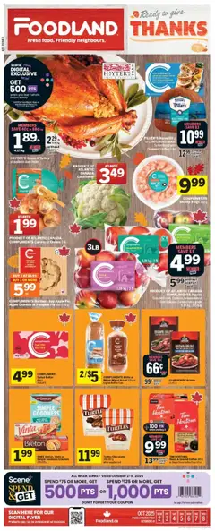 Preview of leaflet Weekly Flyer - NL from shop Foodland is valid from Oct 02, 2025