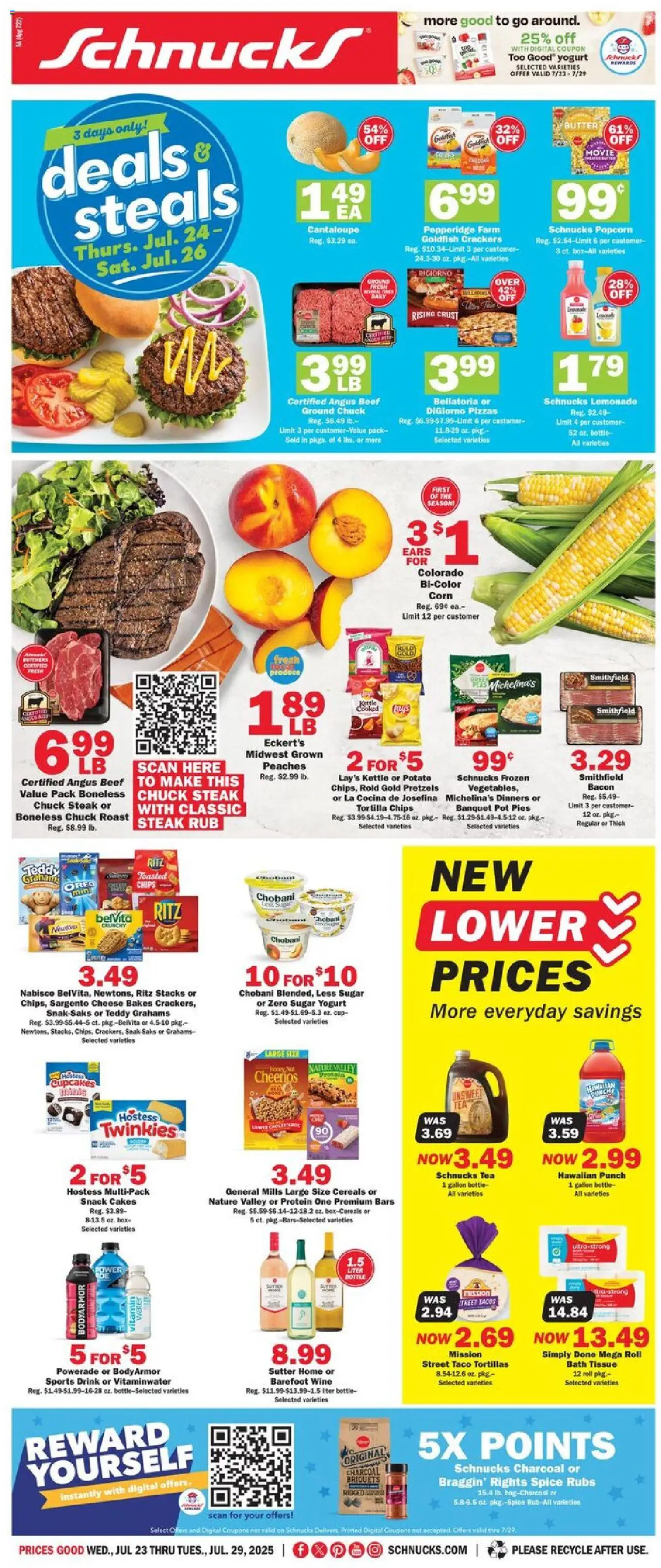 Schnucks Weekly Ad - IL from 07/23/2025 - Flyer - Page number 1