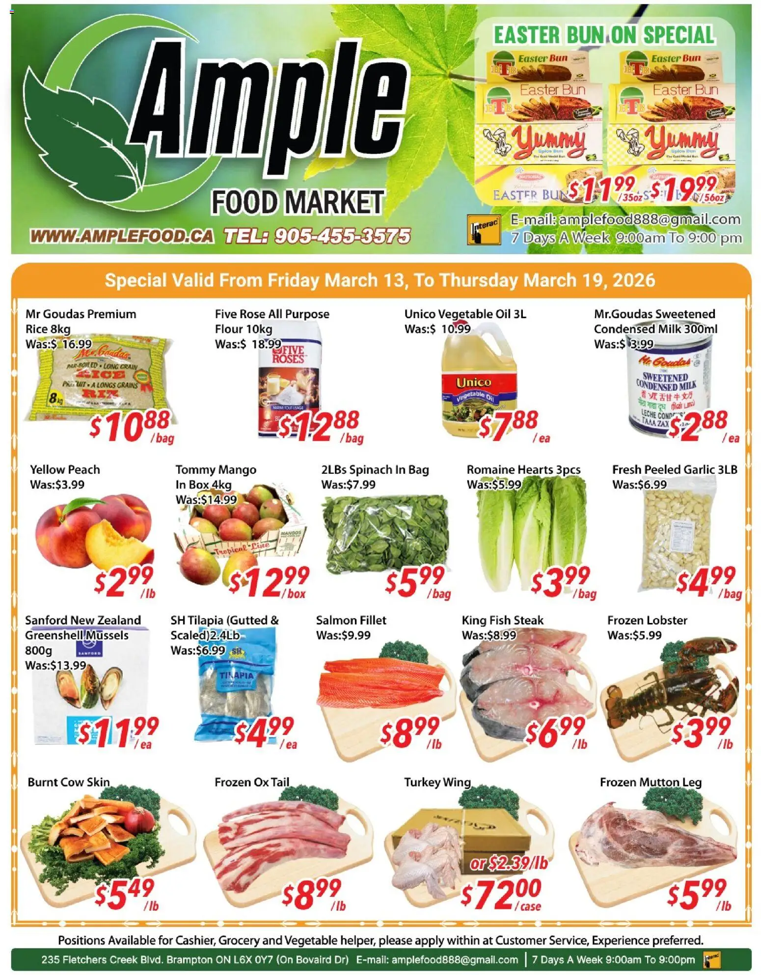 Preview of leaflet Ample Food Market weekly flyer / circulaire from shop Ample Food Market is valid from Mar 13, 2026