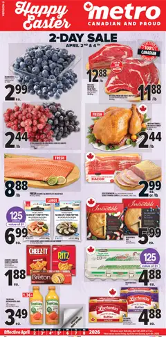 Un aperçu du dépliant Metro weekly flyer - Québec du magasin Metro est valide à partir 2 avr. 2026